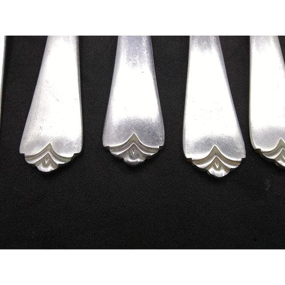 Vtg. Set Of 11 International China Satin Lotus Pattern ? Stainless Flatware READ - Picture 2 of 12